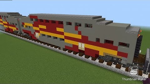 Minecraft Rail Runner Bombardier Bi-level Coach and Cab Car Tutorial