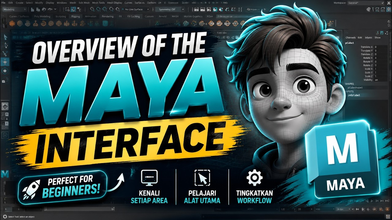Maya Interface Modeling 02_01 - Overview Of The Maya Interface - YouTube