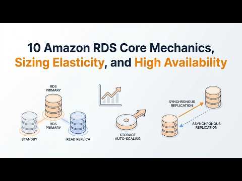 AWS SAA-C03 - 10 Amazon RDS Core Mechanics, Sizing Elasticity, and High Availability