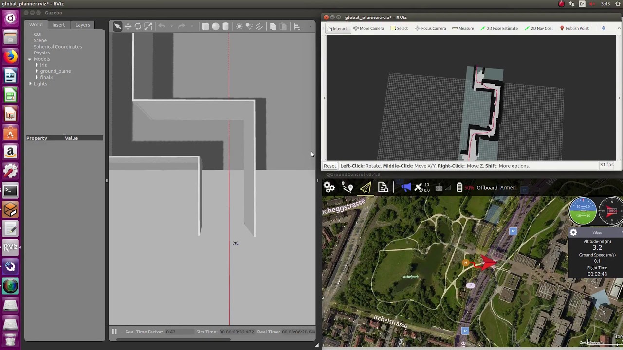 Drone Obstacle Avoidance and Target Tracking | 4x speed