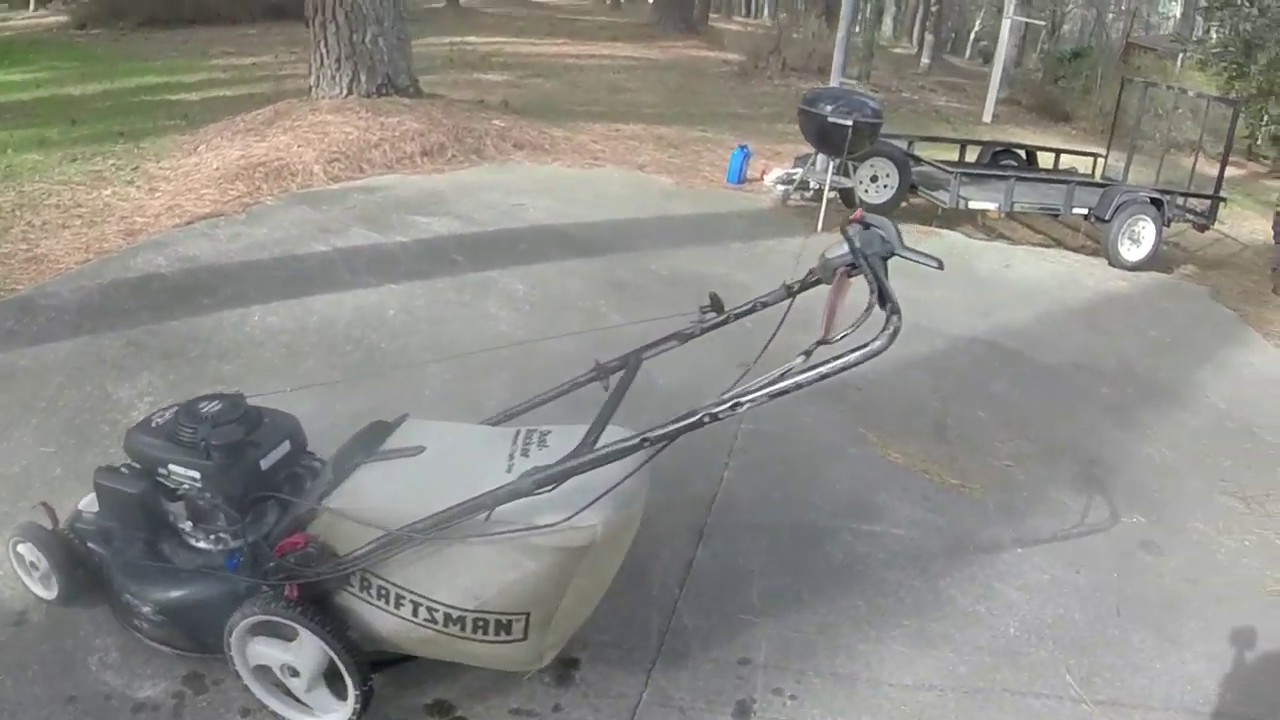 Free Craftsman Honda push mower self propel adjust and wheel fix YouTube