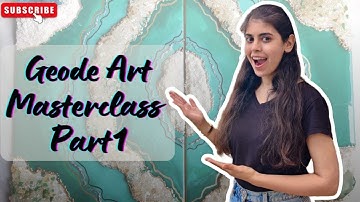 Resin Geode Art Masterclass Part 1😱 I RESIN ART I Step by Step Tutorial 😍 By Khushi Motwani