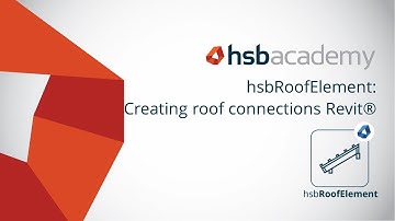 How to create roof connections in hsbRoofElement on hsbDesign for Revit®