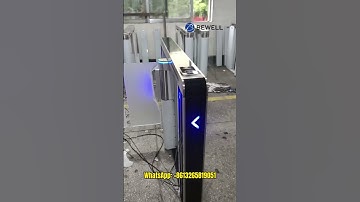 Bewell Access Control Turnstiles with Bi-Directional Barcode RFID Card Speed Gate#FastSpeedGate