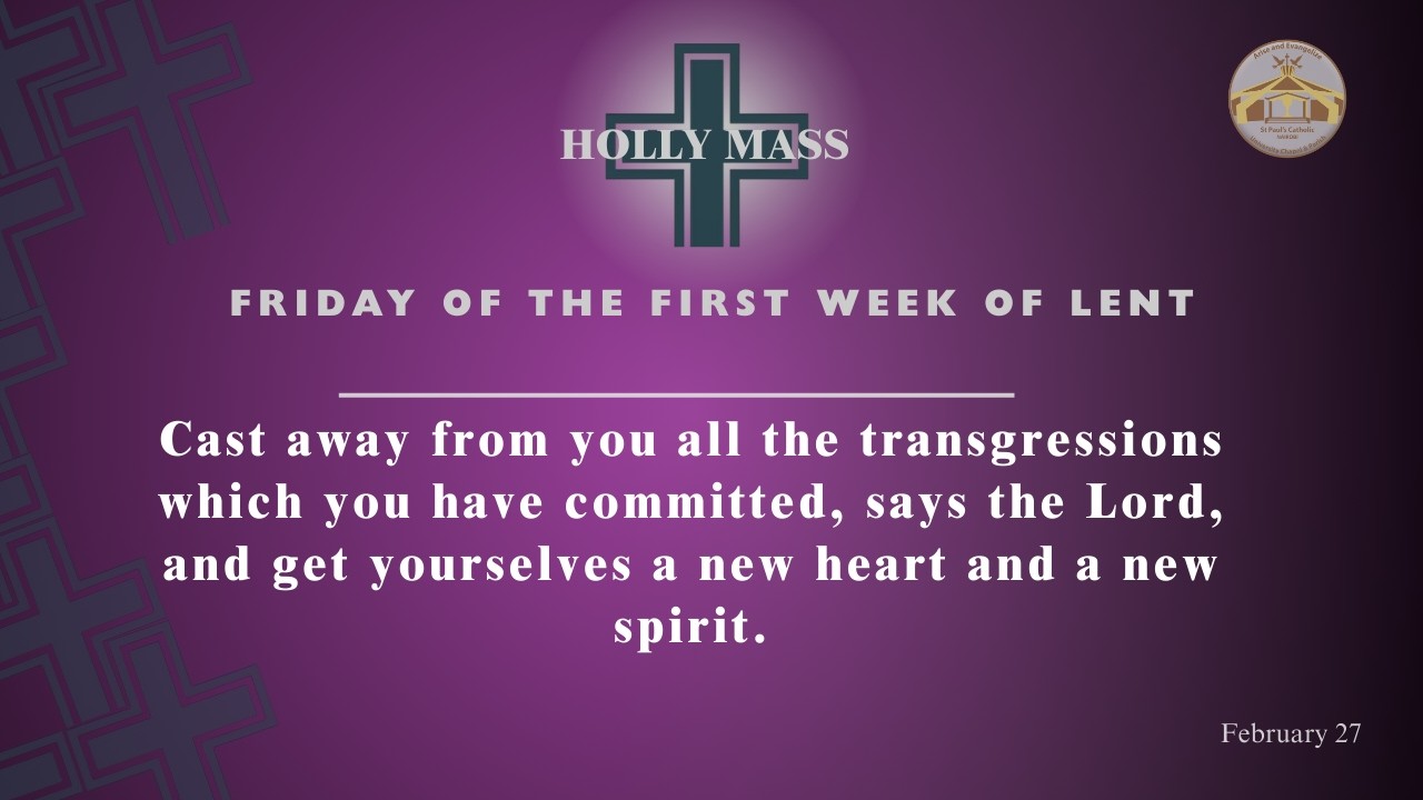 LIVE CATHOLIC 7:00 AM| FRIDAY OF THE FIRST WEEK OF LENT| FEBRUARY 27