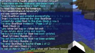 Tutorial Shops on Volanders Mincraft Server