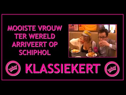 Mooiste vrouw ter wereld arriveert op Schiphol