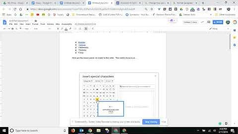 Inserting Bullets and Numbering - Google Docs
