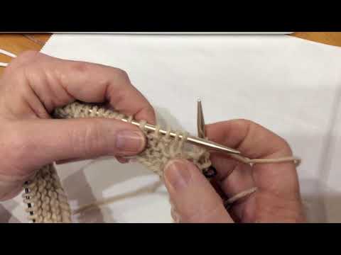 Yarn over and backward yarn over