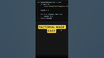 Can You Solve Factorial in Python? #shorts