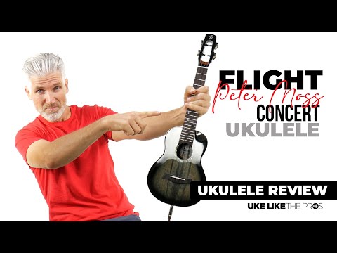 Укулеле концерт зі звукознімачем FLIGHT PETER MOSS SIGNATURE EQ-A CONCERT, видео 2