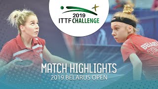 Julia Slazak Vs Ulyana Miashchanskaya 2019 Ittf Belarus Open Highlights Group