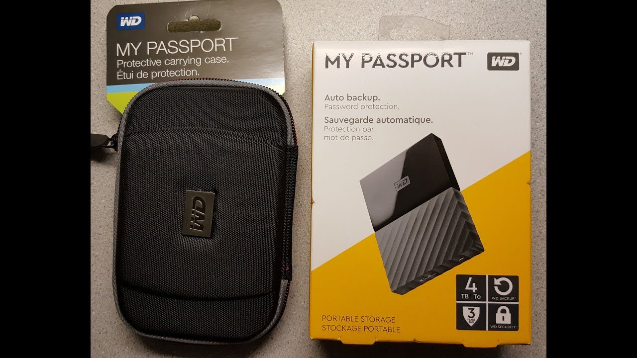 WD my Passport 4TB portable backup storage