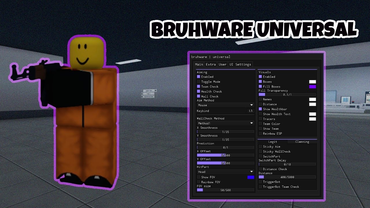 Roblox Aimbot Script BRUHWARE – Works in Prison Life + More