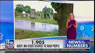 1,905 Dead People with License  - Audit: Mass Issues Licenses To Dead People - Fox & Friends