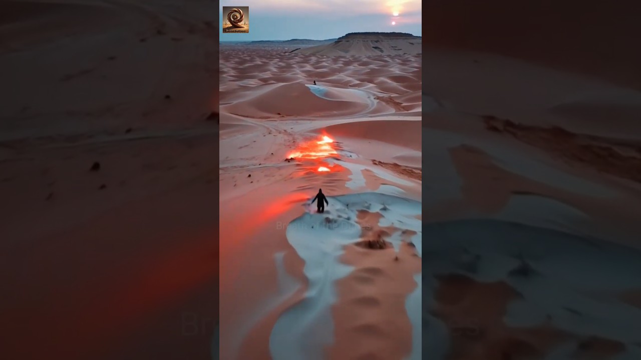 Desert Light and a Vanishing Shadow | Surreal Dust Encounter, 