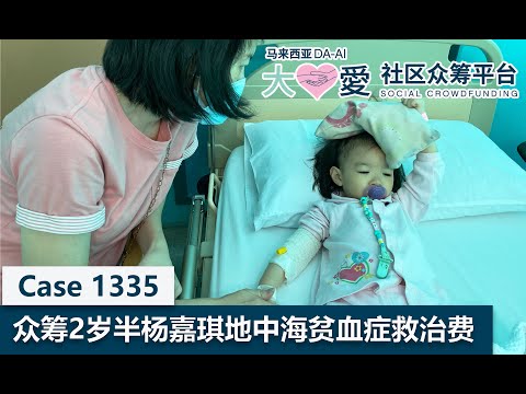 众筹个案编号1335 ：地中海贫血症治疗费用-杨嘉琪