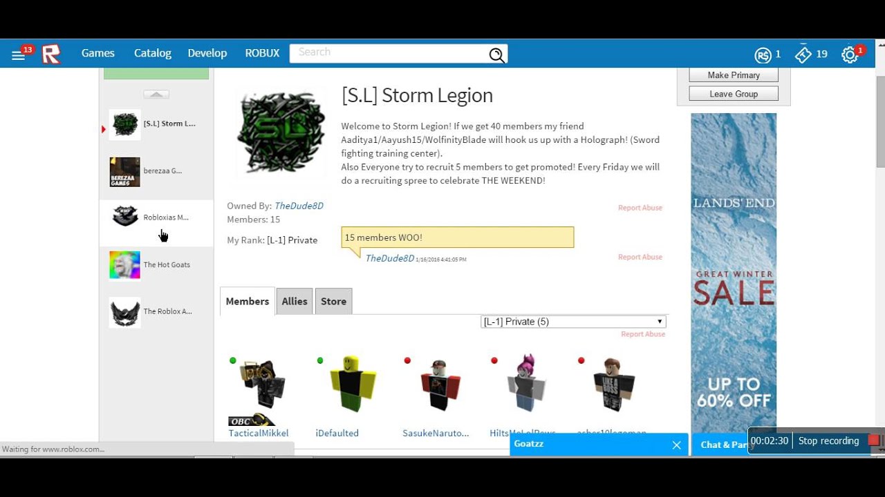 Recruitment On Roblox By Idefaulted Roblox