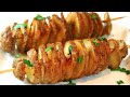 Spiral Baked Potatoes - Easy and Delicious
