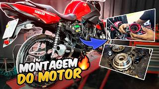 FACTOR 150 MOTOR DE FAZER 250🔥MOTOR NO QUADRO!