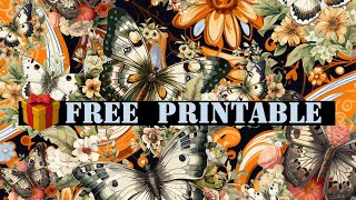 Free printable 🦋🎁 Friday freebie free printables craft