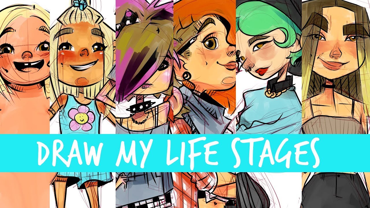 DIBUJO LAS ETAPAS DE MI VIDA | DRAW MY LIFE STAGES
