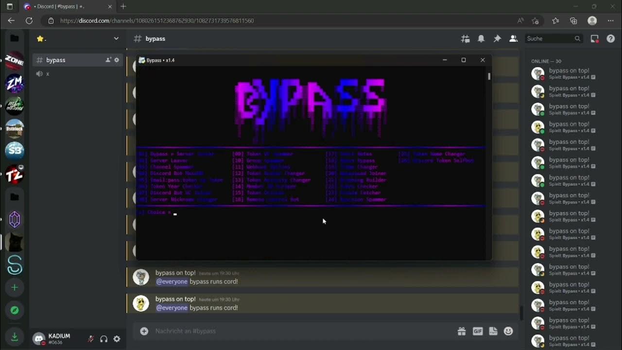 Discord Bypass Multi Raid Tool Token Joiner Reaction Adder Token Username Changer Raid YouTube