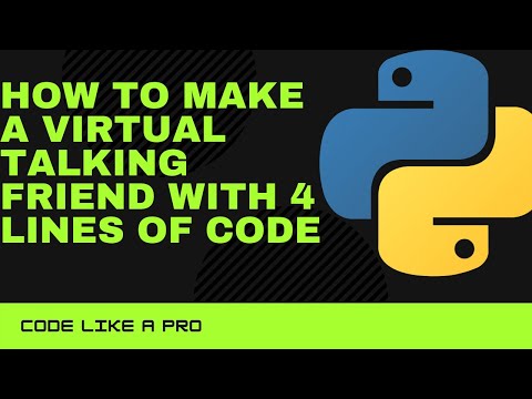 Making a Virtual talking in just 4 lines of code|Python|AI