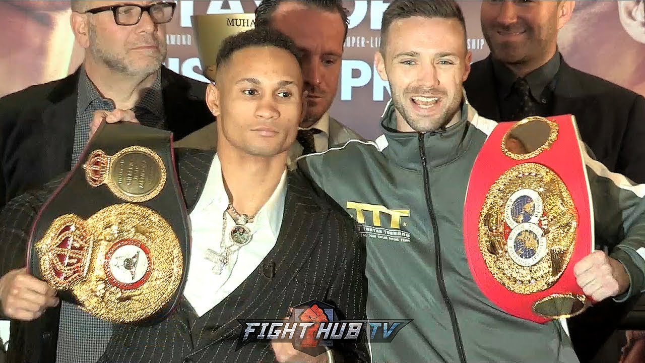 "GIVE ME THAT BELT!" JOSH TAYLOR TAUNTS REGIS PROGRAIS DURING FACE OFF AT FINAL PRESS CONFERENCE