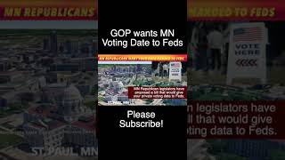 Minnesota Republican Legislators Propose Giving Your Private Voting Data To Federal Government