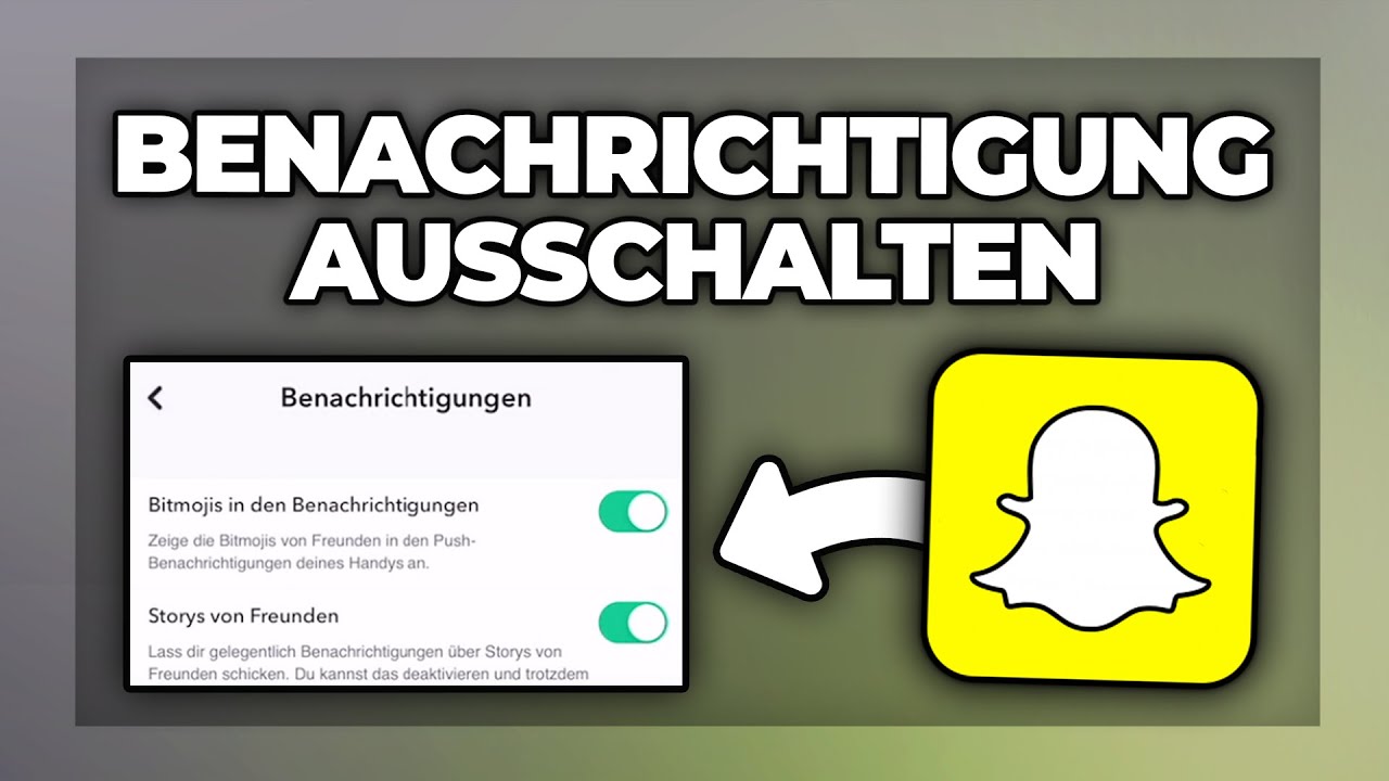 Wie Kann Man Auf Snapchat Jemanden Anpinnen Snapchat Benachrichtigungen ausschalten - Tutorial - YouTube