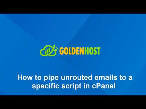 cPanel Tutorial! How to pipe unrouted emails to a specific script in cPanel