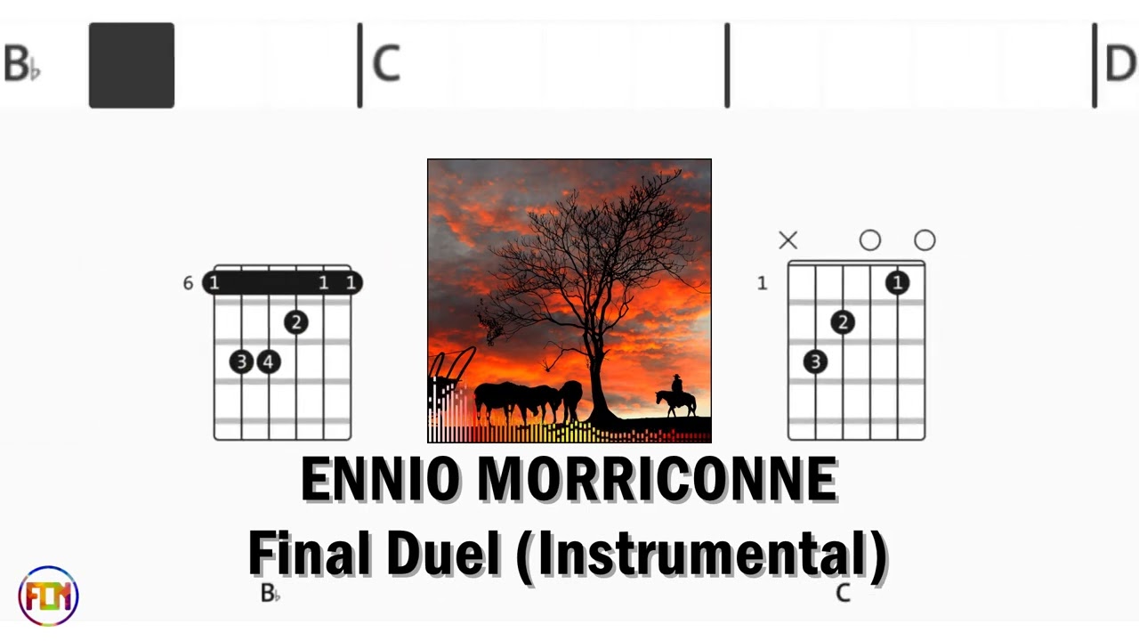 ENNIO MORRICONNE Final Duel INSTRUMENTAL FCN GUITAR CHORDS & LYRICS