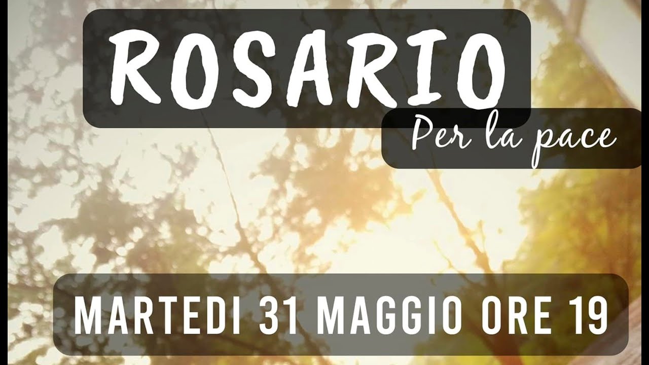 Rosario Per La Pace 7 Ottobre 2024 Rosario per la pace - YouTube