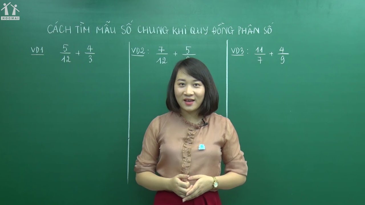 Phương Pháp Tìm Mẫu Số Chung Khi Quy Đồng Phân Số | Cô Mai Quỳnh | Hocmai.  - Youtube