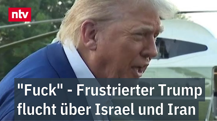 "Fuck" - Frustrierter Trump flucht über Israel und Iran - Wutausbruch vor Abflug zur NATO