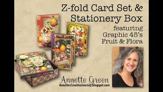Unique Z-Fold Card Set and Stationery Box TUTORIAL