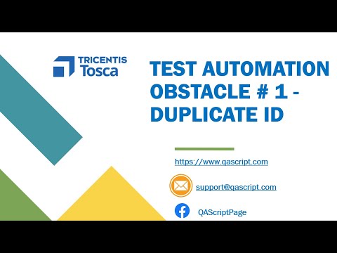 Tosca Tutorial | Lesson 107 -  IDs are not everything | Elements with same IDs | Obstacle 1 |