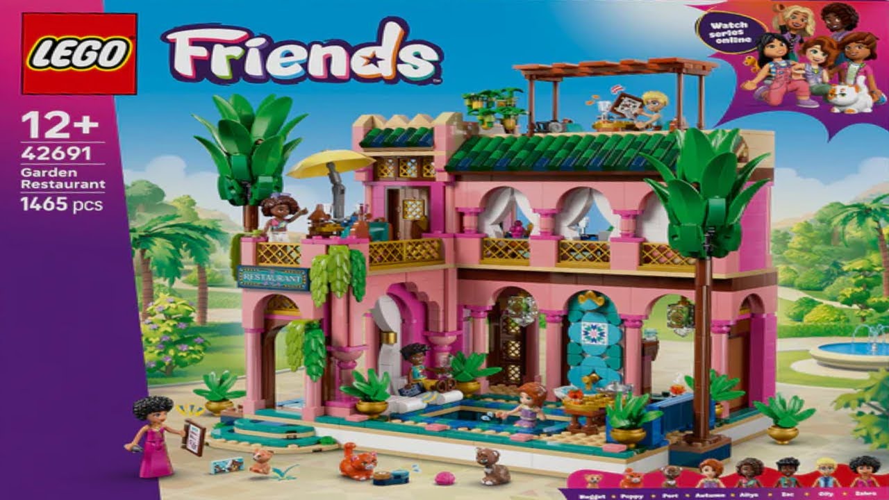 Friends - Garden Restaurant - Heartlake City LEGO instructions