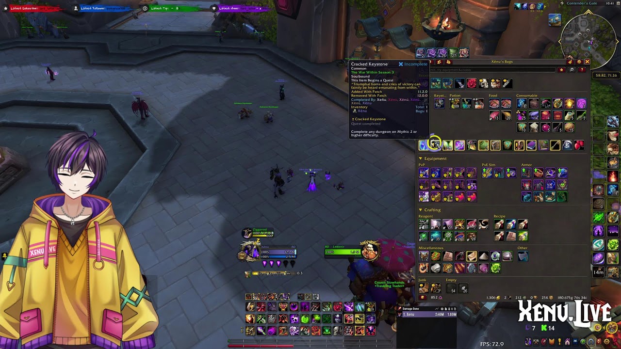 🧙‍♂️Chill Warlock WoW | M+, PvP, Housing, Achievements | 3.3K IO / 2.4K MMR | Xenu