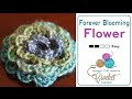Crochet forever blooming flowers pattern  easy   the crochet crowd