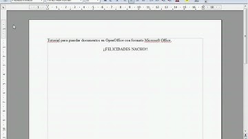 How To Save OpenOffice Files As Microsoft Office Word files
