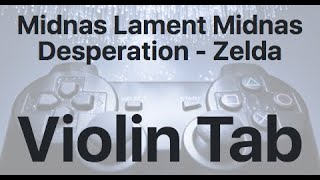 Learn Midnas Lament Midnas Desperation - Zelda On Violin - How To Play Tutorial