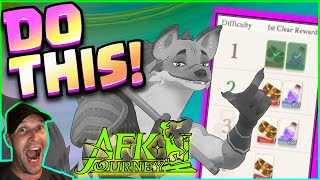 AFK Journey - DO THIS FAST When Reaching AFK Progress 100!!!