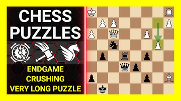 Chess Puzzles to Practice. Themes: Endgame, Crushing, Very long puzzle. Learn Chess