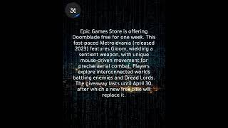 Fast-paced Metroidvania Doomblade is free on Epic Games Store this week for free now deal!