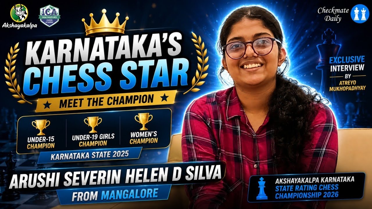 Karnataka State Under-15, 19 Girls and Women’s 2025 Champion – Arushi Severin Helen D Silva