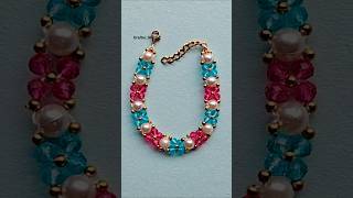 Only 5 Minutes 😱 DIY Pearl Bracelet | Super Easy &amp; Beautiful! #diy #bracelet #craft #shorts #viral