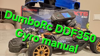 DumboRc DDF 350 tutorial on how to set gyro on Xts S10 Rlaarlo.