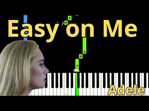 Easy on Me Adele Easy piano Tutorial